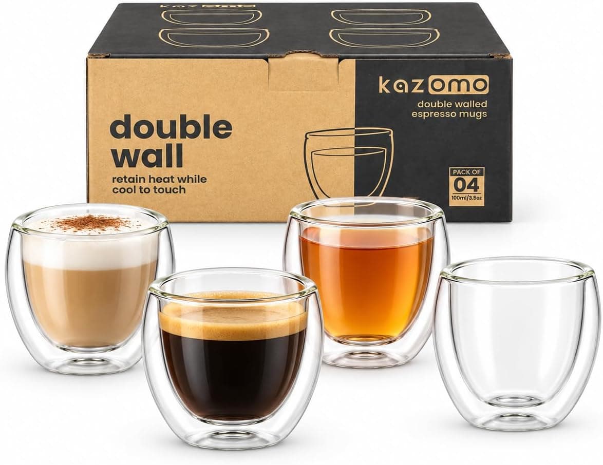 Double Walled Coffee Cups without Handle 100ml — listing photo 1
