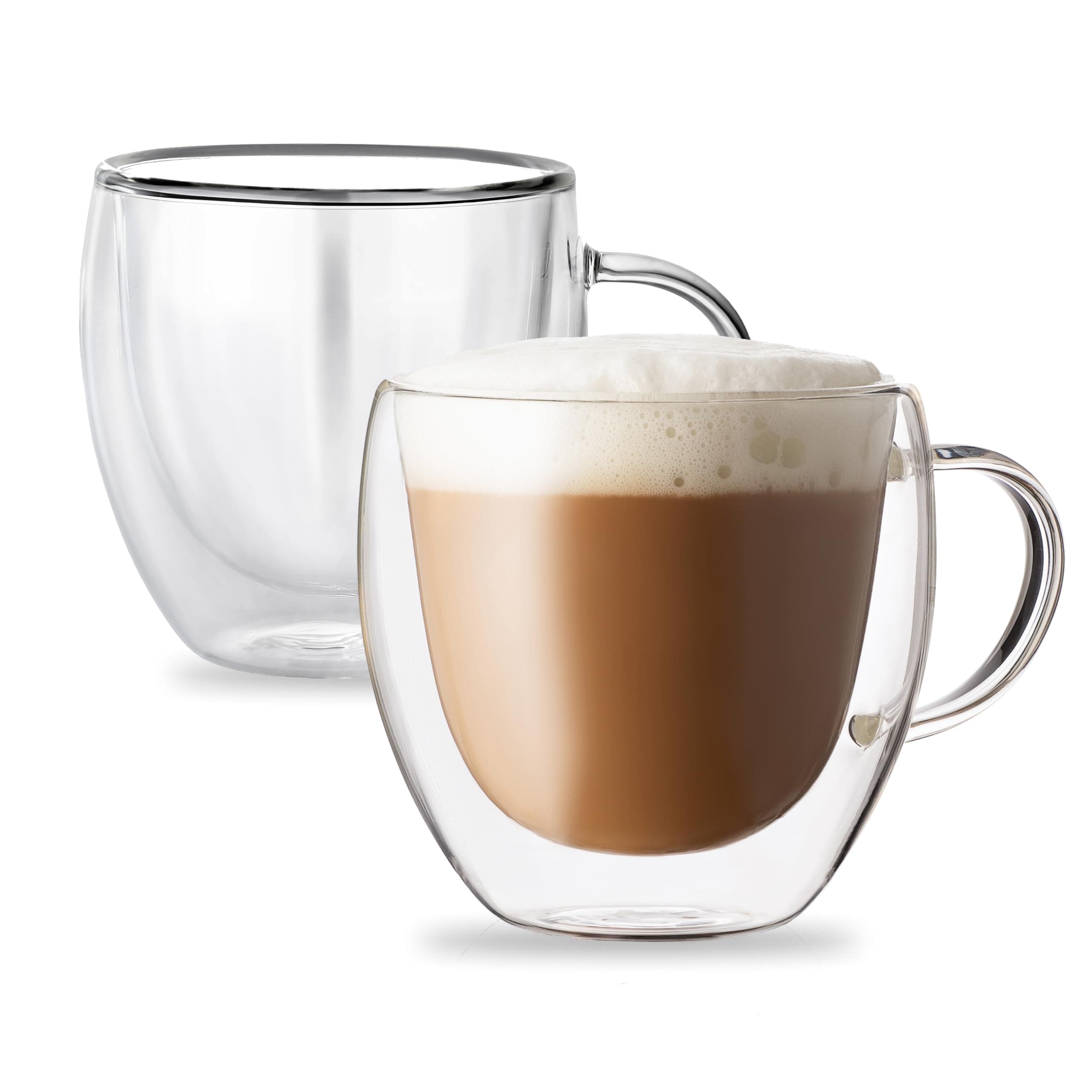 Double Walled Coffee Cups with Handle 250ml — image 1
