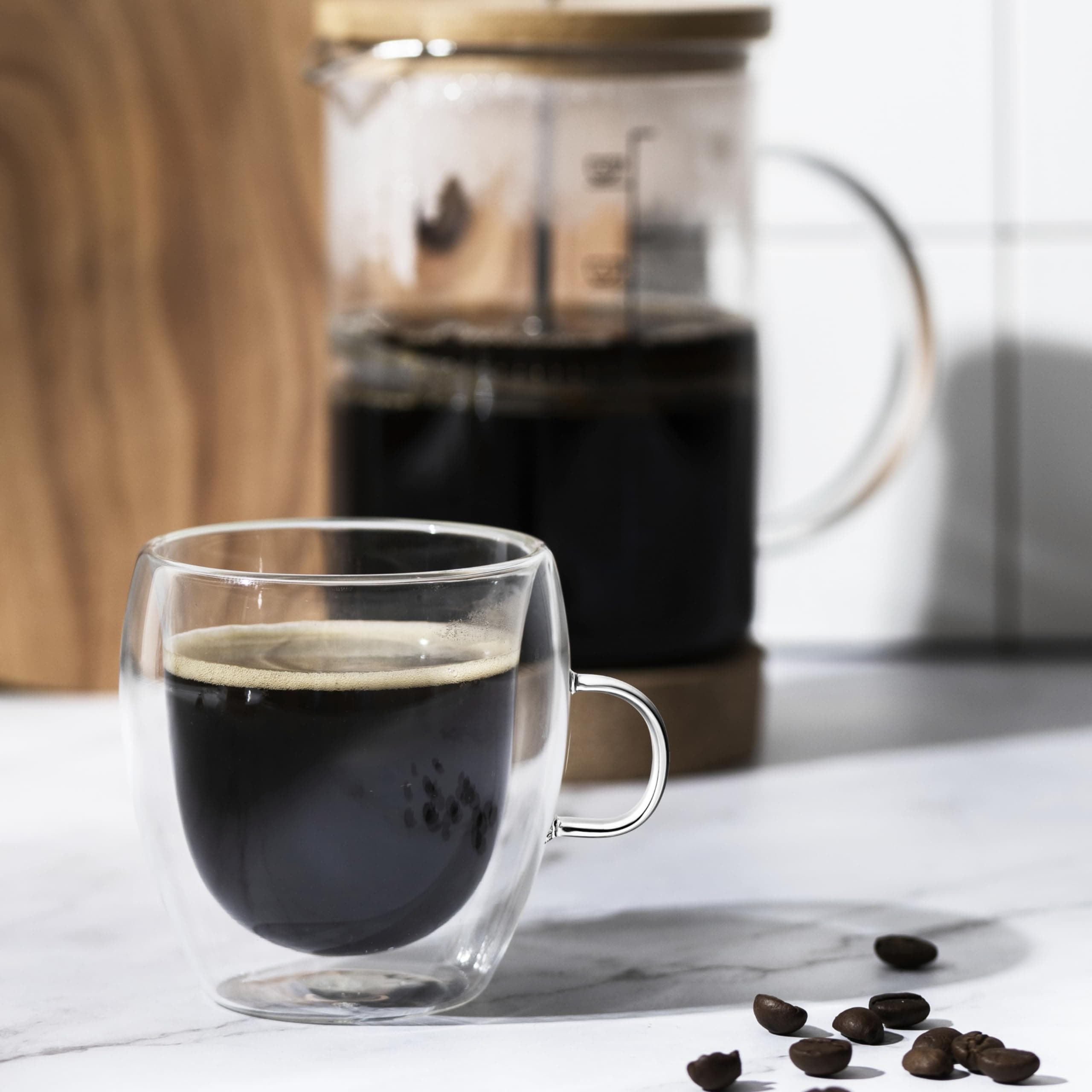 Double Walled Coffee Cups with Handle 250ml — image 5