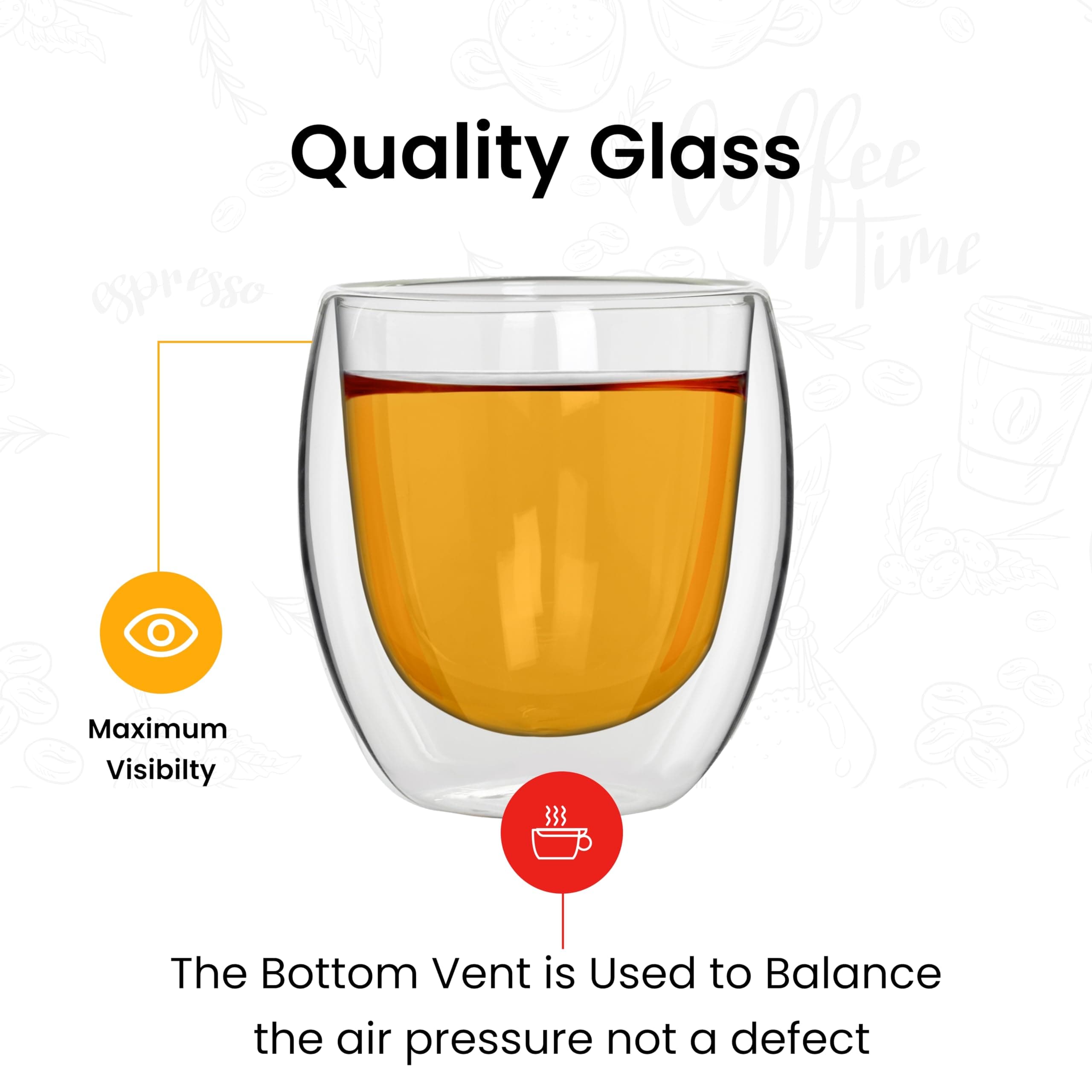 Double Walled Coffee Cups without Handle 100ml — image 3