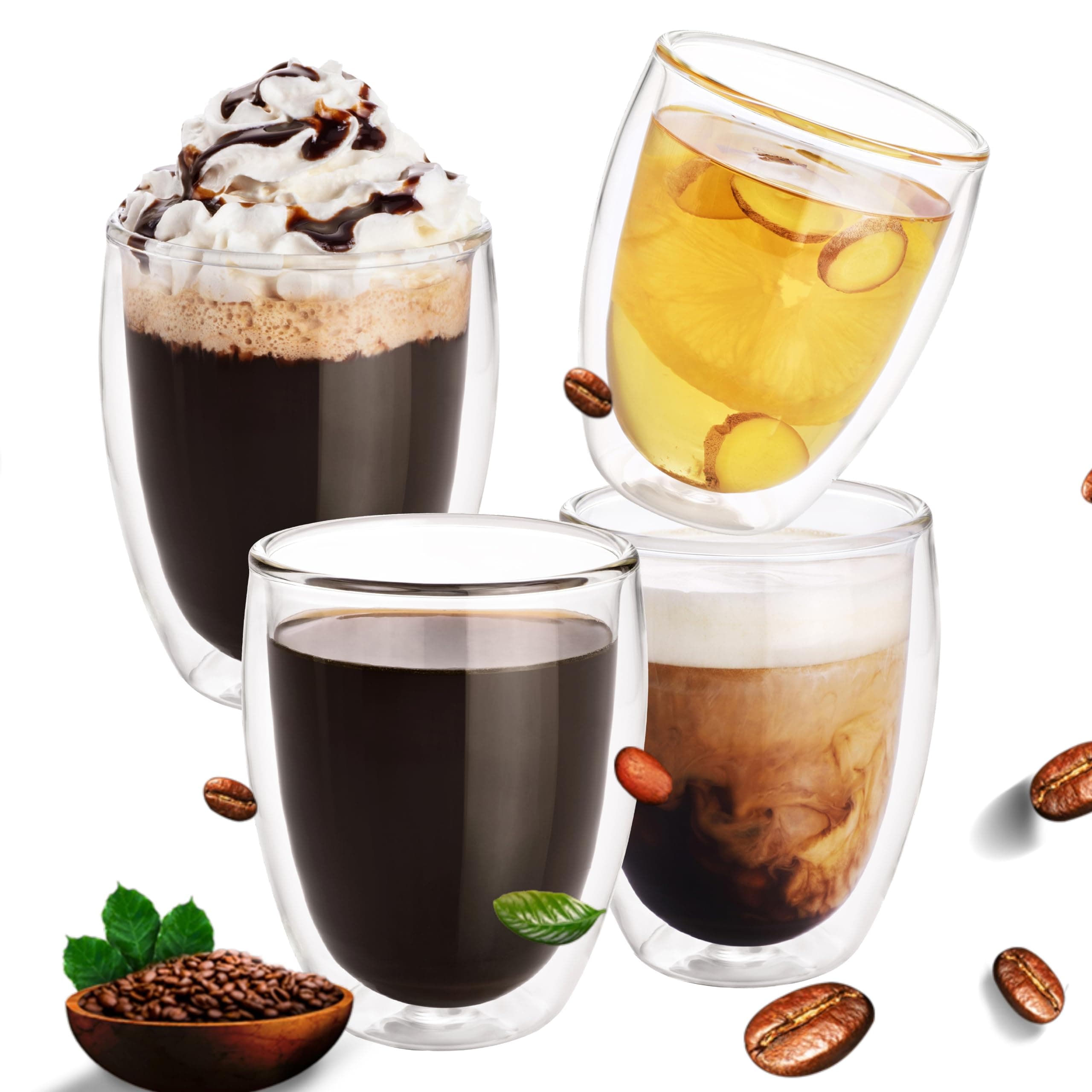 Double Walled Coffee Cups without Handle 350ml — image 1