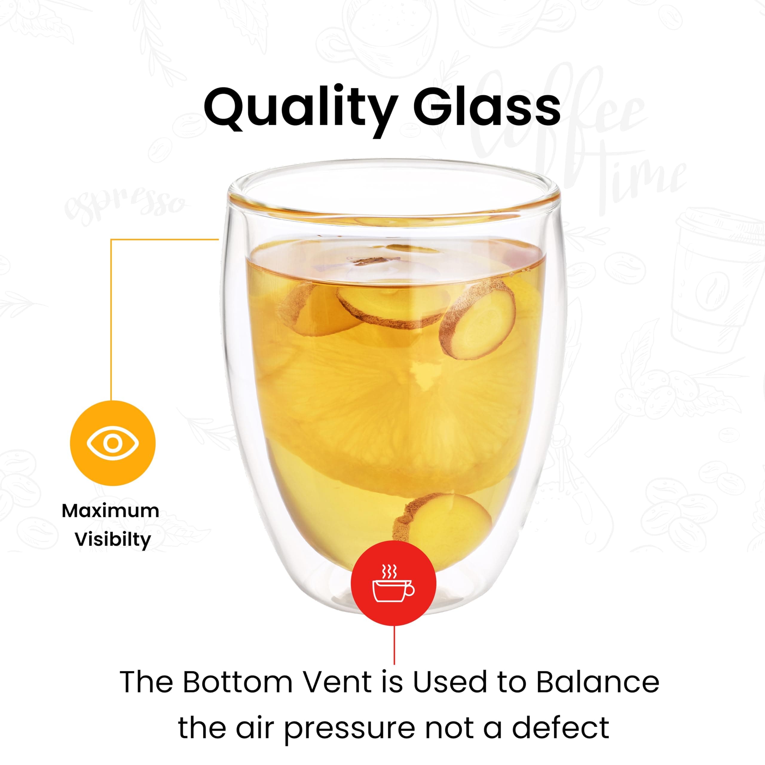 Double Walled Coffee Cups without Handle 350ml — image 2