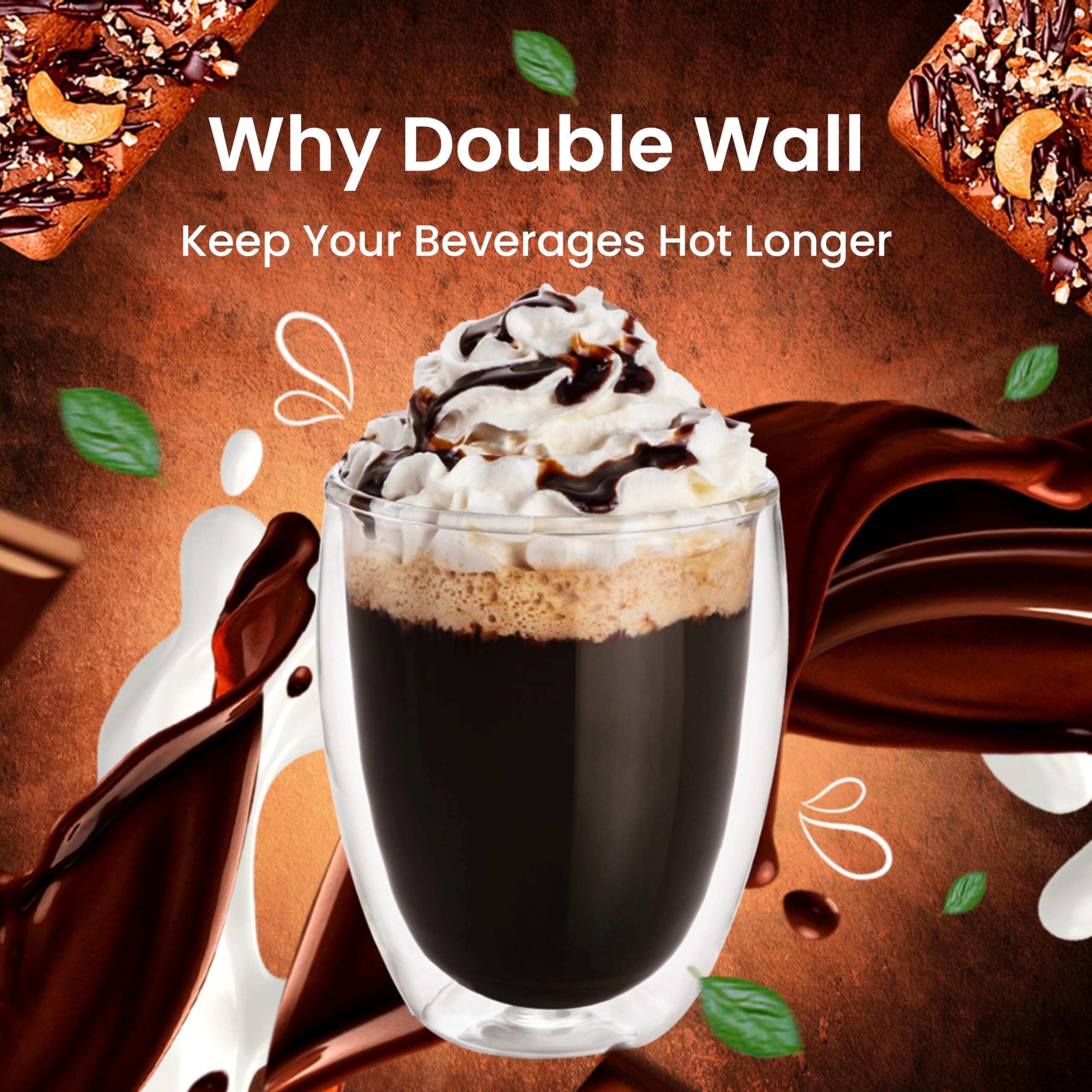 Double Walled Coffee Cups without Handle 350ml — image 3