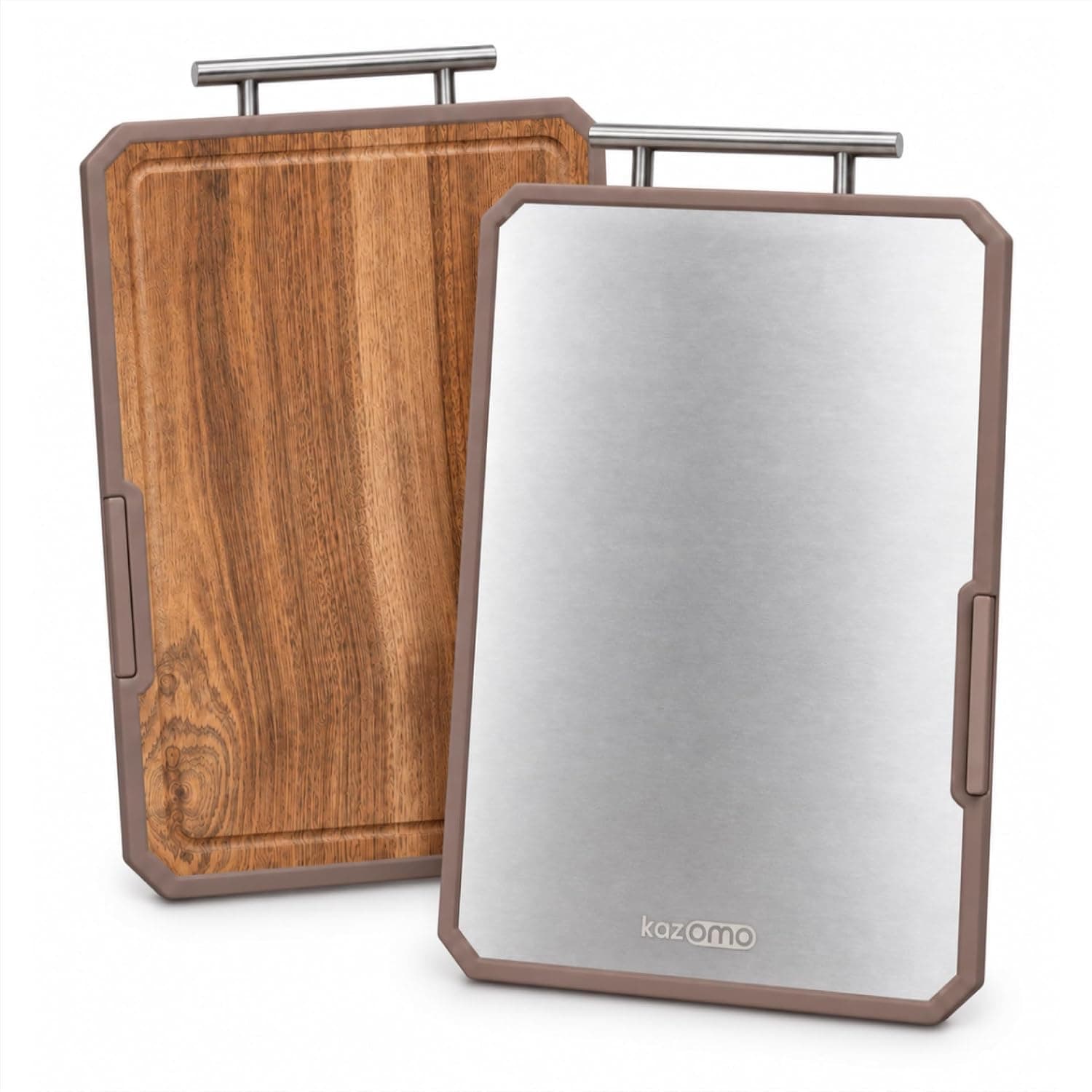 Stainless Steel 304 and Acacia Wood Cutting Board — listing photo 1